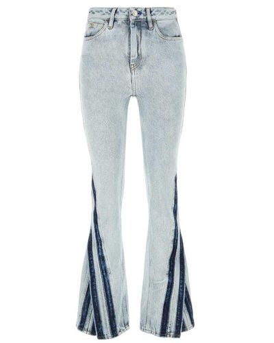 Koche Slit-detailed Flared Jeans - Blue