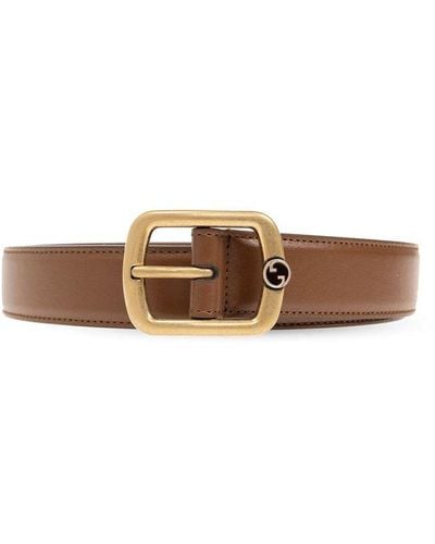 Gucci Leather Belt, - Brown