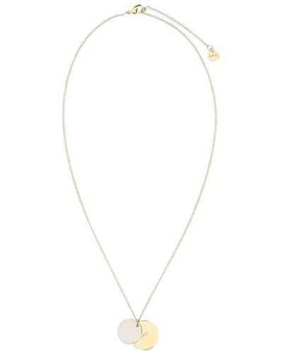 A.P.C. Eloi Double-medallion Chained Necklace - White