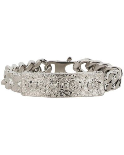 MM6 by Maison Martin Margiela Foil Numbers-motif Chained Bracelet - White