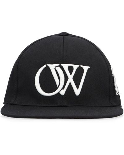 Off-White c/o Virgil Abloh Logo Embroidered Baseball Cap - Black