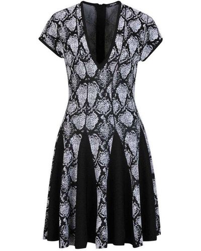 Balmain Knitted Mini Dress - Black