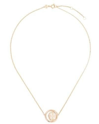 Tory Burch Miller Double-ring Necklace - White