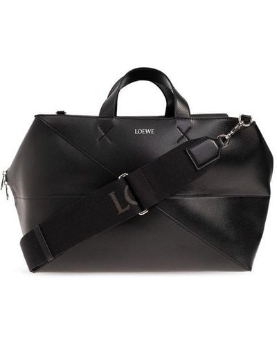 Loewe Puzzle Fold Duffle Bag - Black