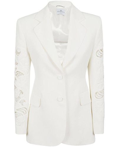 Ermanno Scervino Cut-out Sculpture Jacket - White