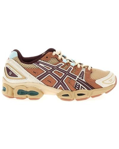 Asics Wmns Gel-nimbus 9 Trainers Dune / Port Royal - Brown