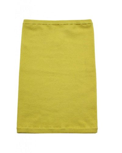 Frenckenberger Knitted Stretch Neck Tube - Yellow