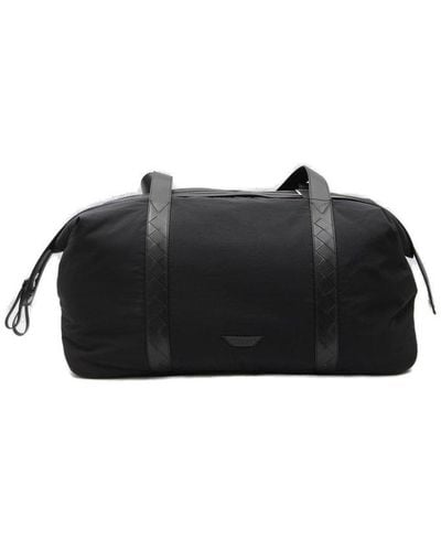 Bottega Veneta Large Crossroad Weekender Bag - Black