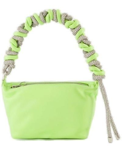 Kara Zip-up Shoulder Bag - Green
