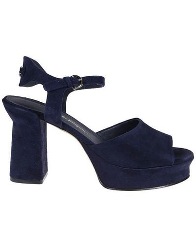 Ferragamo Ankle Strap Heeled Sandals - Blue