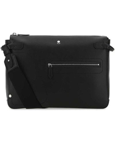 Montblanc Leather Crossbody Bag - Black