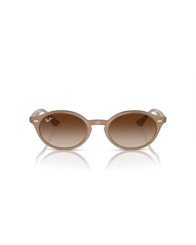 Ray-Ban Oval-frame Sunglasses - Natural