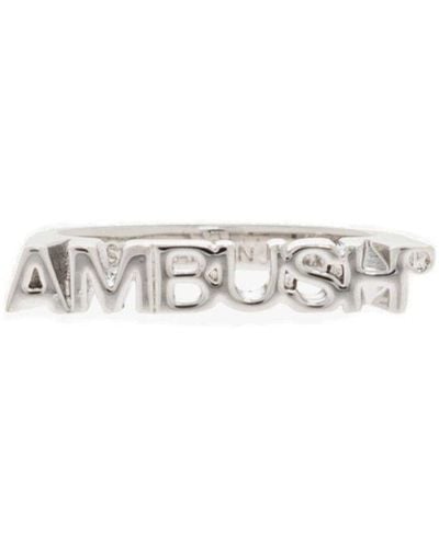 Ambush Logo Lettering Ring - Metallic