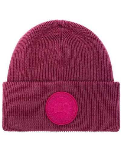 Canada Goose Wool Beanie, - Red