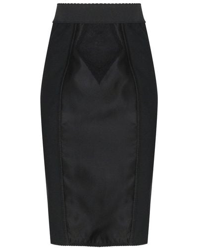 Dolce & Gabbana Corset-style Skirt - Black