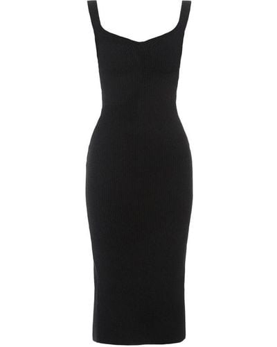 Khaite Nina Knitted Dress - Black
