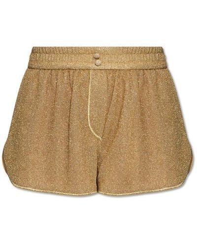 Oséree Shorts With Lurex Thread, - Natural