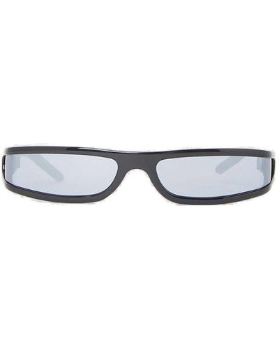 Rick Owens Rectangle Frame Sunglasses - White