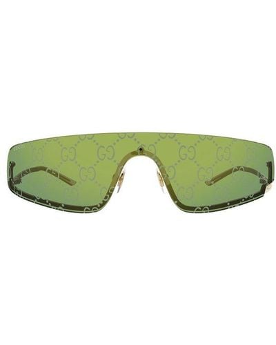 Gucci Oversized Frame Sunglasses - Green