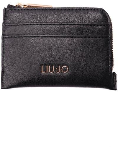 Liu Jo Logo-plaque Zipped Wallet - Black
