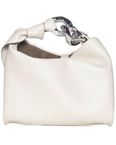 JW Anderson Knot Detailed Chained Small Shoulder Bag - White