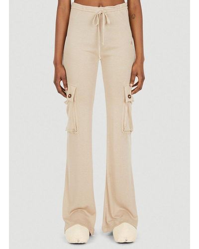 Acne Studios Flared Track Trousers - Natural