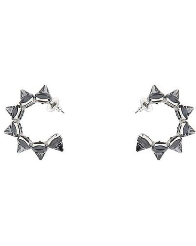 Swarovski Ortyx Hoop Earrings - Gray