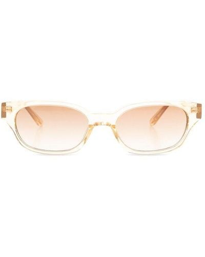Linda Farrow X Magda Butrym Rectangle Frame Sunglasses - Natural