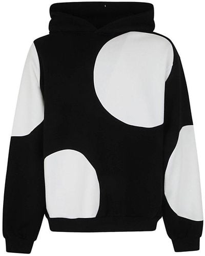 Marni Sweatshirt With Hood And Polka Dots Printing Clothing - Black