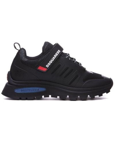 DSquared² Logo Detailed Lace-up Sneakers - Black