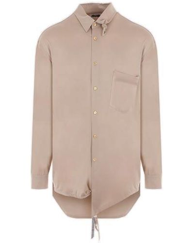 Magliano Long Sleeved Buttoned Shirt - Natural