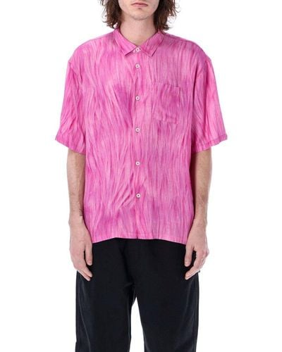 Stussy Short Sleeved Button-up Shirt - Pink