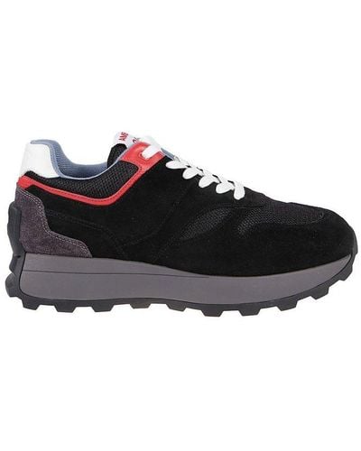 Ambush Panelled Lace-up Sneakers - Black