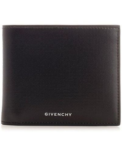 Givenchy Butter Soft Leather Bi Fold Wallet - Black