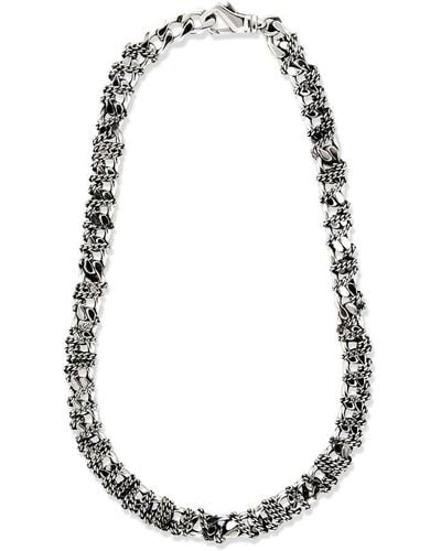 Emanuele Bicocchi Entwined Chain Necklace - Metallic