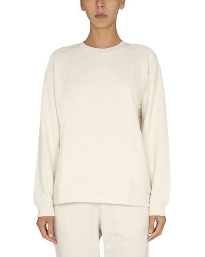Ganni Relaxed Pullover Sweatshirt - Natural