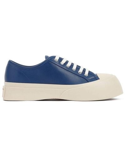 Marni Platform Lace-up Sneakers - Blue