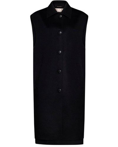 Marni Buttoned Knitted Vest - Black