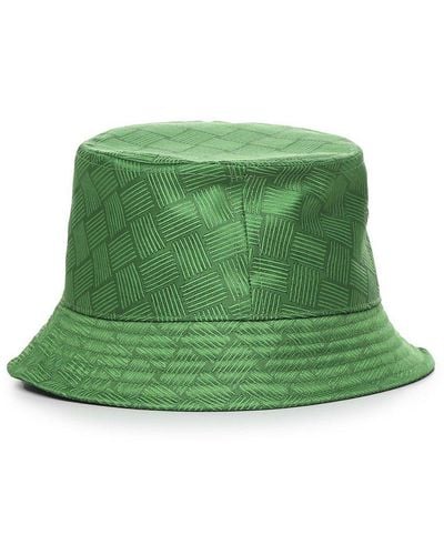 Bottega Veneta Intrecciato Jacquard Bucket Hat - Green