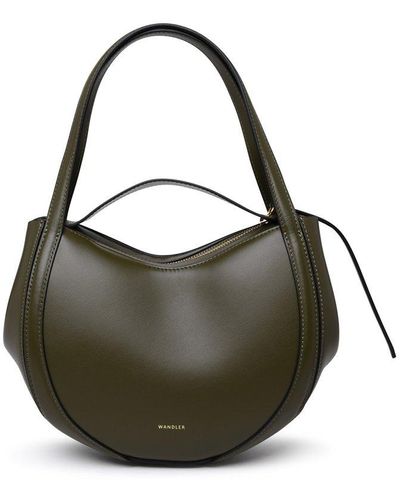 Wandler Lin Calf Leather Bag - Green