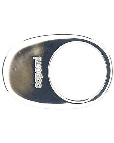 Coperni Swipe Logo Engraved Ring - Metallic