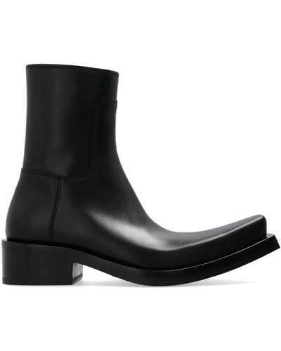 Balenciaga Santiago Leather Boots - Black