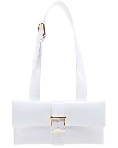 BY FAR Leather Shoulder Bags - White