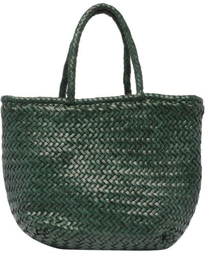 Dragon Diffusion Grace Small Basket Bag - Green