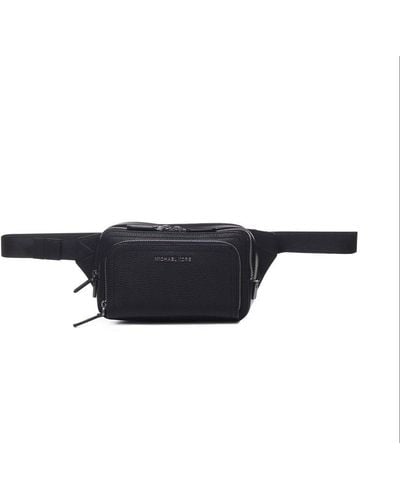 MICHAEL Michael Kors Hudson Logo Plaque Small Belt Bag - Black