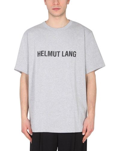 Helmut Lang T-shirt With Logo Print - Grey