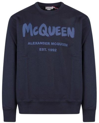 Alexander McQueen Sweatshirt - Blue