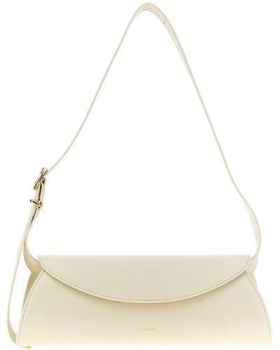 Jil Sander Cannolo Crossbody Bags White - Natural