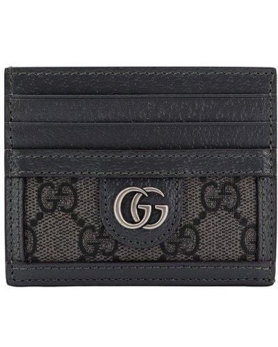 Gucci Ophidia Logo Plaque Card Holder - Black