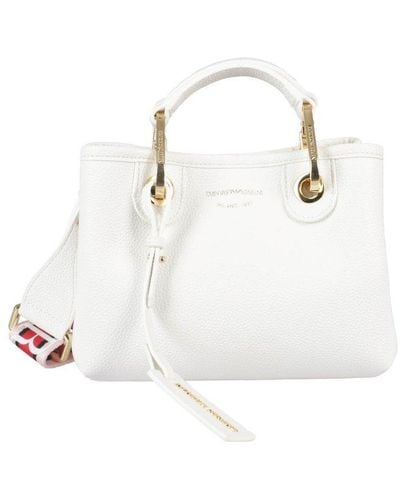 Emporio Armani Myea Mini Shopping Bag - White